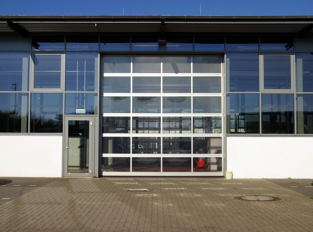 Glass garage door