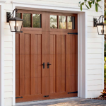 wooden garage door